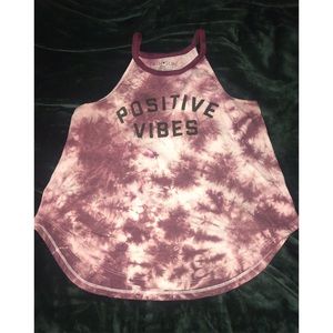 Cute Positive Vibes Racerback Tee